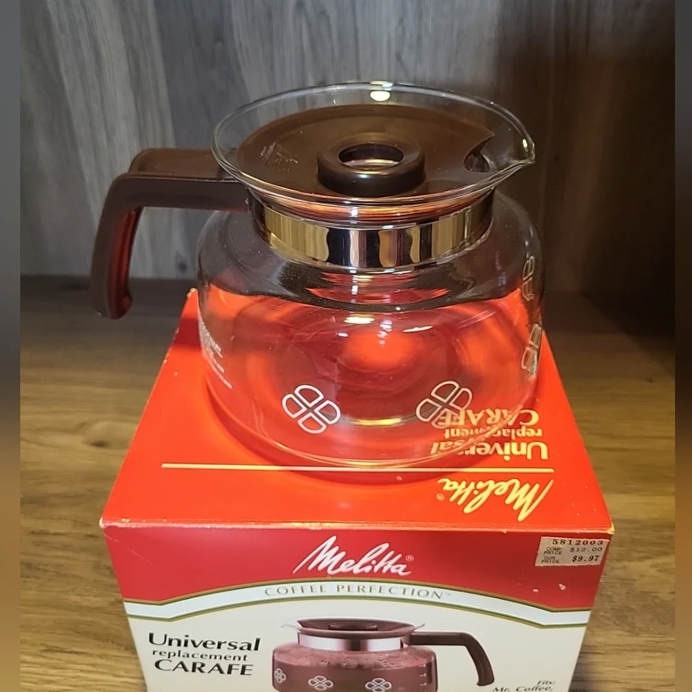 Vtg Melitta Coffee Perfection Universal Replacement Carafe Pot 10 Cup